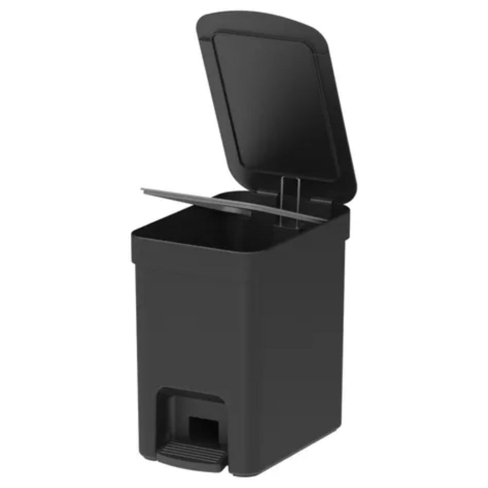 Lixeira Com Pedal 6l Cozinha Banheiro Dual Trium Compacta