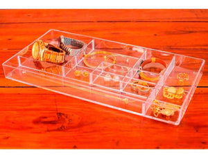 Bandeja Organizadora Com Divisória 34 X 17 Cm Paramount Cor Transparente