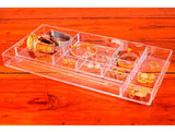 Bandeja Organizadora Com Divisória 34 X 17 Cm Paramount Cor Transparente
