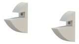 Prateleira Decoração Em Mdp 25x60cm Suporte Clip Multivisão Cor Branco