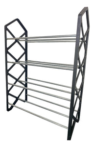 Sapateira Desmontável Tênis/botas 4 Andares Multiuso Preto