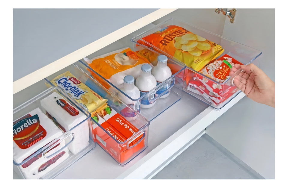 Organizador Geladeira/armário/cozinha Acrílico Freebox