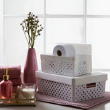 Cesto Organizador 16 Litros C/tampa 39x29x14cm 843 Paramount Cor Branco 0