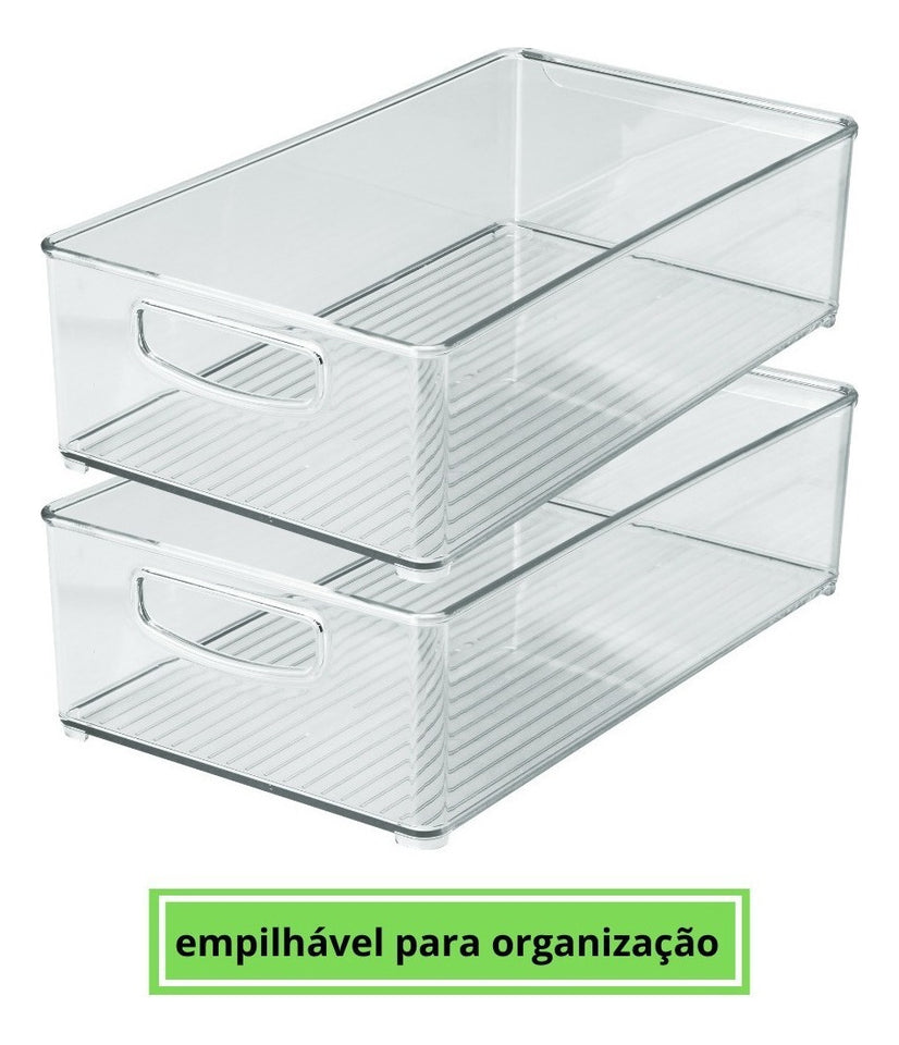 Organizador Multiuso Banheiro Shampoo Geladeira Alimentos Cor SEM COR