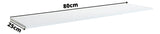 Prateleira Decoração Em Mdp 25x80cm Suporte Clip Multivisão Cor Branco