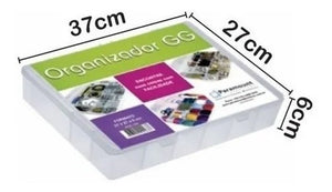 Box Caixa Organizador Paramount Gg - 20 Divisorias 163 Cor Transparente