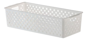 Cesto Organizador Quadratta Branco - 34x15x9cm