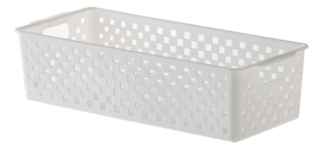 Cesto Organizador Quadratta Branco - 34x15x9cm