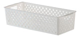 Cesto Organizador Quadratta Branco - 34x15x9cm