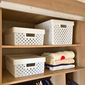 Cesto Organizador 16 Litros C/tampa 39x29x14cm 843 Paramount Cor Branco 0