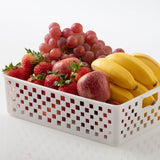 Caixa organizadora de cestas Paramount openwork 34x27x9cm, cor branca