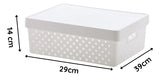 Cesto Organizador 16 Litros C/tampa 39x29x14cm 843 Paramount Cor Branco 0