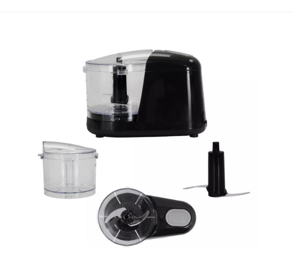 Mini Processador de Alimentos 5 em 1 Elétrico 350 ml 2 Lâminas Preto Agratto Ampr01i-01