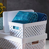 Cesto Organizador 16 Litros C/tampa 39x29x14cm 843 Paramount Cor Branco 0