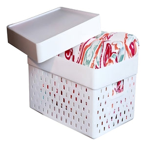 Cesto Organizador 16 Litros C/tampa 39x29x14cm 843 Paramount Cor Branco 0