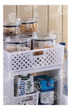 Caixa organizadora de cestas Paramount openwork 34x27x9cm, cor branca