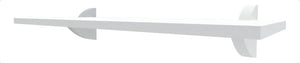 Prateleira Decoração Em Mdp 25x40cm Suporte Clip Multivisão Cor Branco