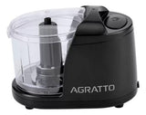 Mini Processador de Alimentos 5 em 1 Elétrico 350 ml 2 Lâminas Preto Agratto Ampr01i-01