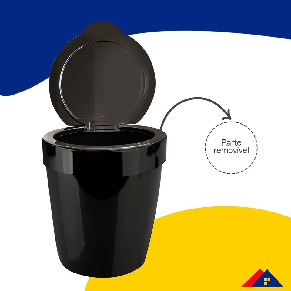 Lixeira Infinity 5 Litros Martiplast Ou - Preto