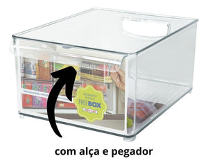 Caixa Organizadora Em Acrilico Freebox Para Lavanderia Cor SEM COR