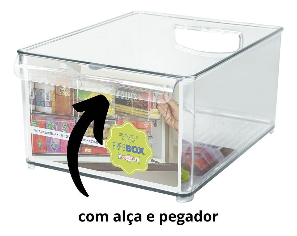 Caixa Organizadora Em Acrilico Freebox Para Lavanderia Cor SEM COR