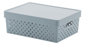 Organizador De Escritório C/tampa 39x29x14cm Verde Quadratta