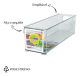 Caixa Retangular Versatil Organizadora De Banheiro 36x9cm Cor Sem Cor