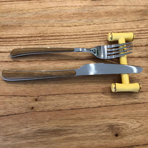 Descanso De Talher Bambu Mesa Posta Plástico Lyor 10,5cm