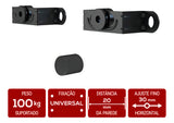 Suporte De Parede Fixo Tv/monitor De 14 Até 84 Multivisão Cor Preto