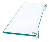 Prateleira Em Vidro 20x40cm Suporte Cromado Multivisão