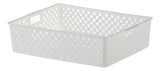 Caixa organizadora de cestas Paramount openwork 34x27x9cm, cor branca