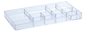 Bandeja Organizadora Com Divisória 34 X 17 Cm Paramount Cor Transparente