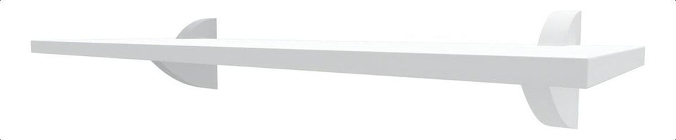 Prateleira Decoração Em Mdp 20x80cm Suporte Clip Multivisão
