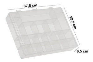 Box Caixa Organizador Paramount Gg - 20 Divisorias 163 Cor Transparente
