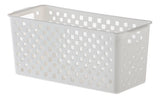 Cesto Organizador 27x12x12cm Multiuso Quadratta Paramount Cor Branco 27X12X12cm