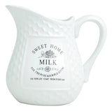 Leiteira De Cerâmica Sweet Home Wolff 520ml Cor Branco