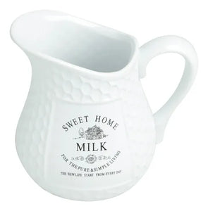 Leiteira De Cerâmica Sweet Home Wolff 520ml Cor Branco