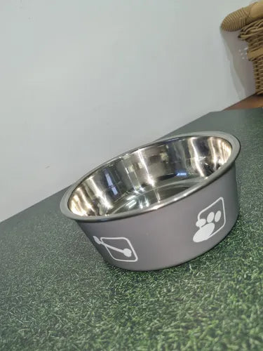 Comedouro De Inox Antideslizante P 14cm Color Dive Color