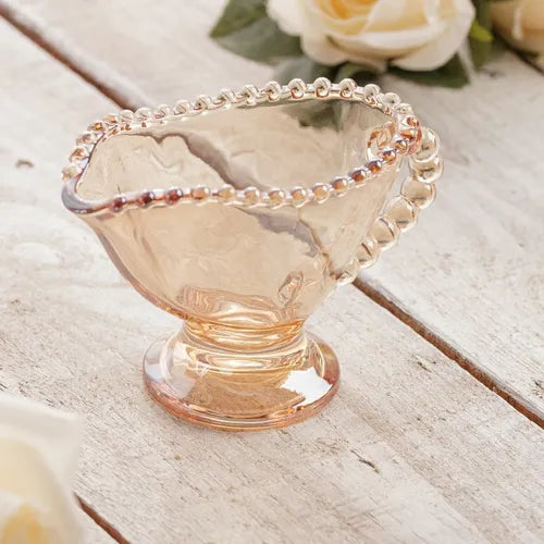 Molheira Em Cristal Wolff Pearl 40ml 9x5x6cm Âmbar Cor Rose