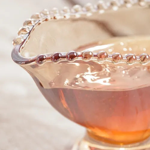 Molheira Em Cristal Wolff Pearl 40ml 9x5x6cm Âmbar Cor Rose