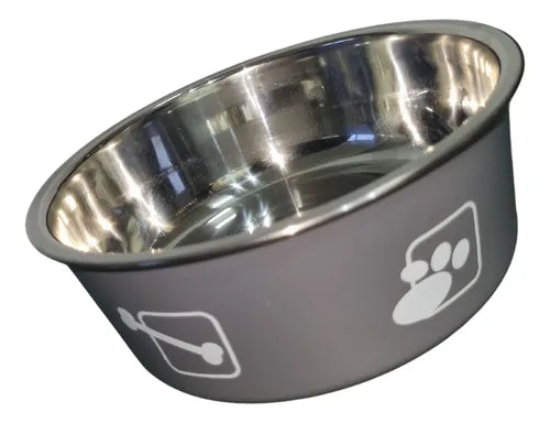 Comedouro De Inox Antideslizante P 14cm Color Dive Color