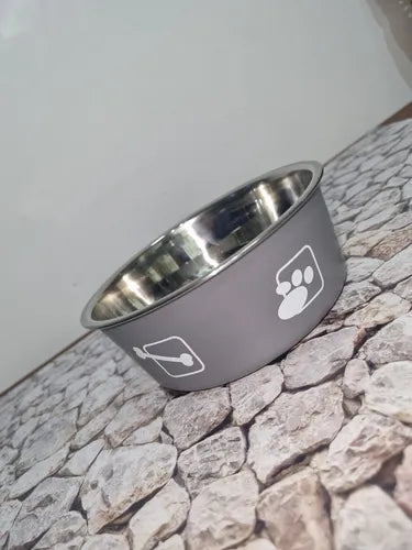Comedouro De Inox Antideslizante P 14cm Color Dive Color