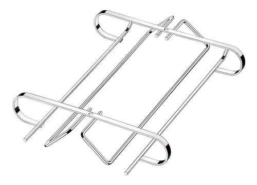 Suporte Suspenso Armário P/ Taças Organizador Cozinha 1077 Cor Prateado
