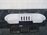 Suporte De Apoio Multiuso Com Ventosa Para Banheiro Branco