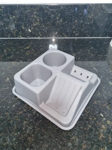 Organizador De Pia Cinza Neo Cinza